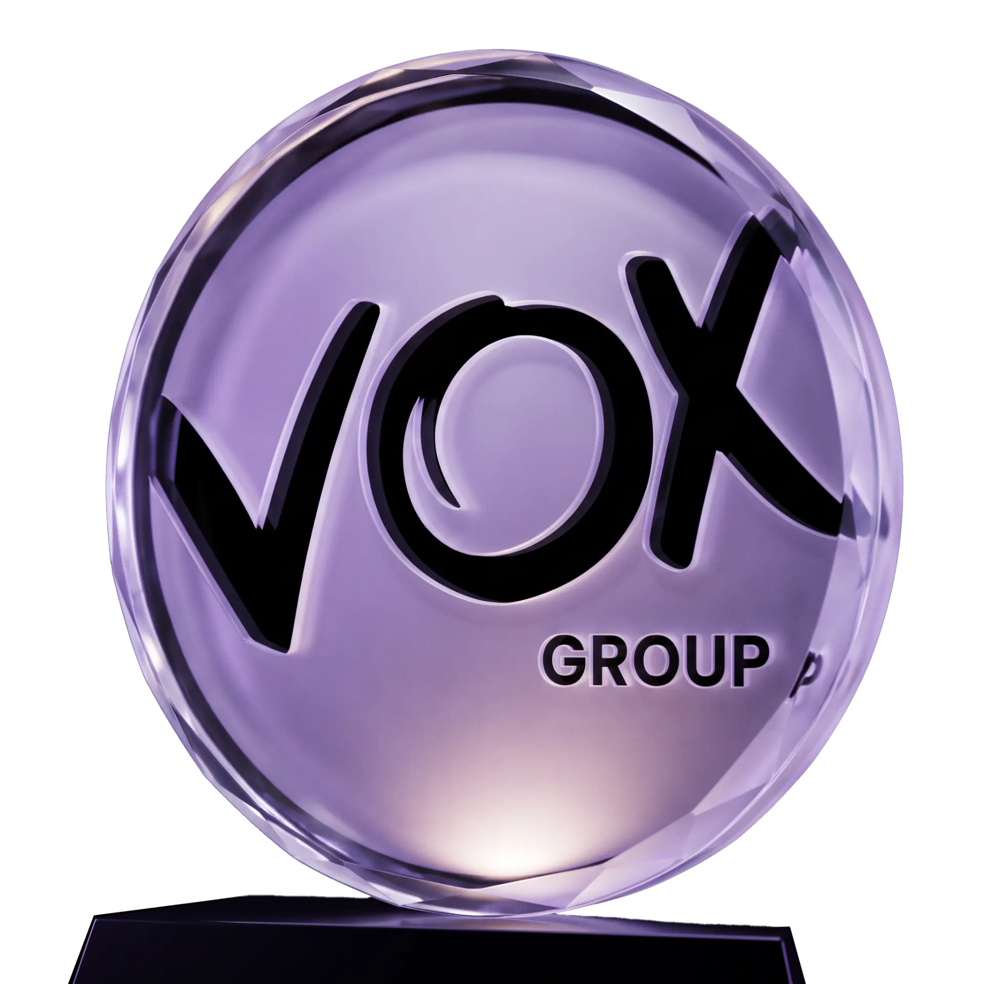 VOX Group 3D trophy logo